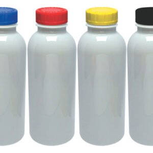 60 Frascos Plástico Branco Pet 400ml Com Tampa Child Det