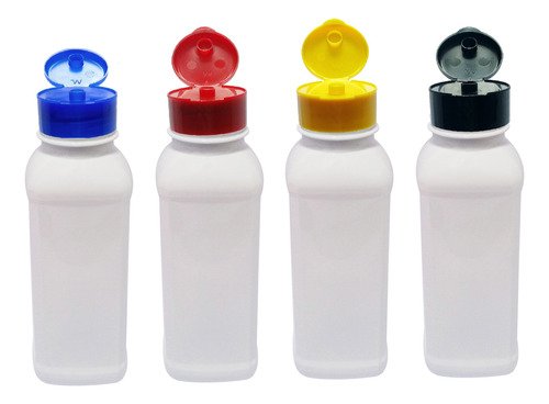 355 Frascos Plástico Branco Pet 300ml Fliptop C/ Rosca Qua