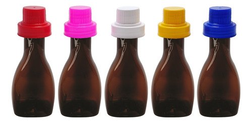 1323 Frasco Plástico Âmbar Pet 200ml Tam Dosadora 30ml Mol