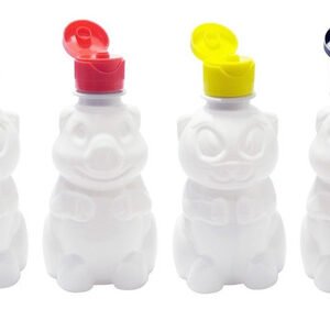 896 Frascos Plásticos Branco Pet 300ml C/ Tampa Fliptop Zoo