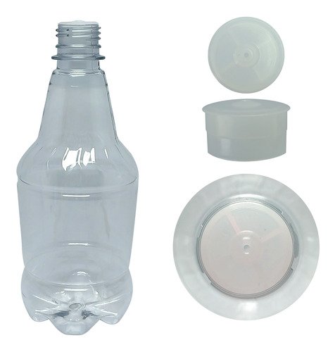 565 Frascos Cristal Pet 500ml Aromatizante Tampa Batoque Gr2 - Imagem 5