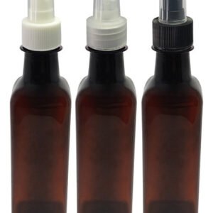 81 Frasco Plástico Âmbar Pet 250ml Válvula Spray S Aze