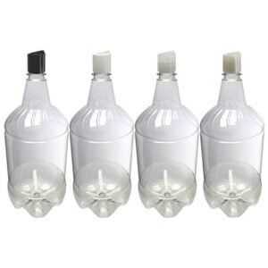 3 Frascos Plástico Cristal Pet 1,5l Com Tampa Disktop Gr2