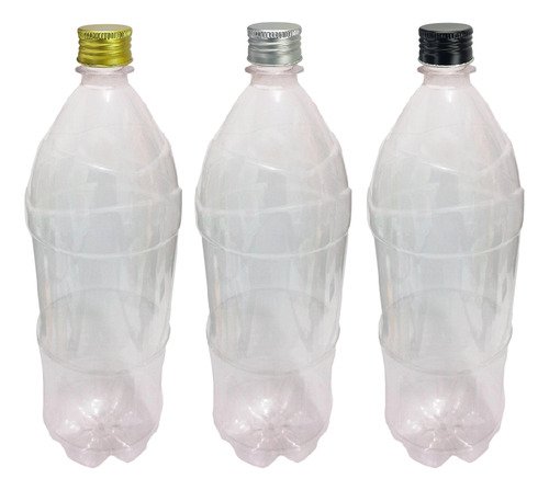 12 Frasco Plástico Cristal Pet 2l Tampa Alumínio S Ref