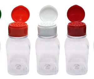 95 Frascos Plástico Cristal Pet 200ml Tampa Peneira Qua