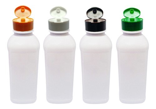 791 Frascos Plástico Branco Pet 500ml Fliptop C/ Rosca Qua - Imagem 3