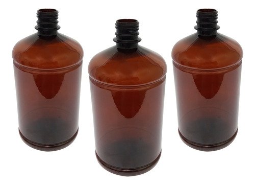 360 Frascos Âmbar Pet De 1l Tampa Sport Fliptop Sab - Imagem 3