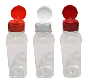 86 Frascos Plástico Cristal Pet 300ml Tampa Peneira Qua