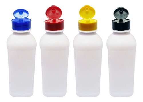 791 Frascos Plástico Branco Pet 500ml Fliptop C/ Rosca Qua