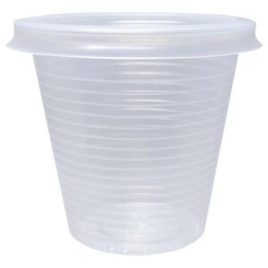 400 Copos Descartáveis Plásticos Pp Cristal C/ Tampa 150ml