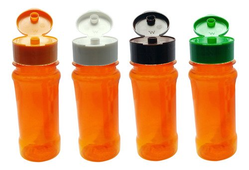 702 Frasco Plástico Laranjado Pet 120ml Fliptop C/ Rosca Con - Imagem 3