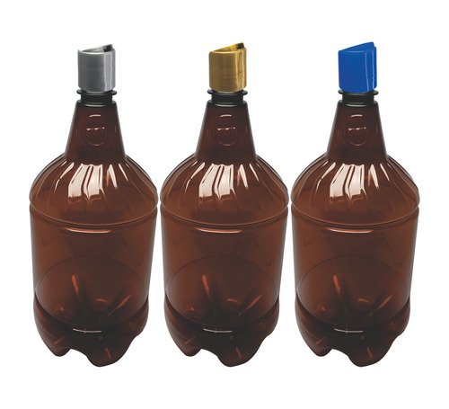 30 Frascos Plástico Âmbar Pet 1,5l Com Tampa Disktop Gr2 - Imagem 3