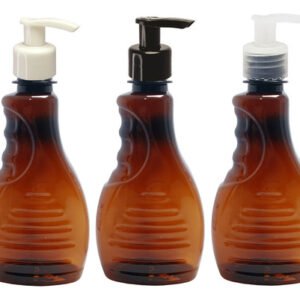 60 Frasco Plástico Ambar Pet 300ml Válvula Bico Pato S Bor