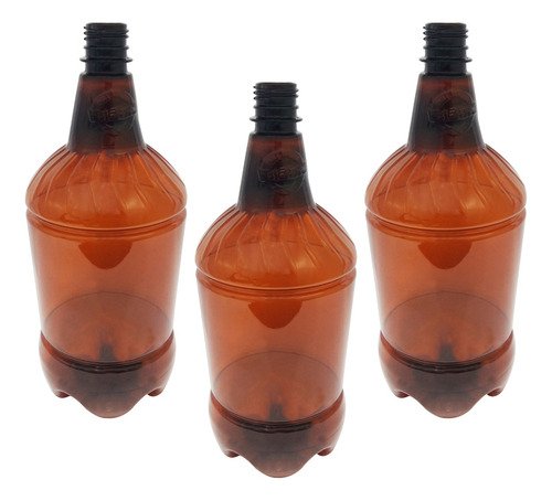 30 Frascos Plásticos Âmbar Pet 1,5l Válvula Gatilho Gr2 - Imagem 2