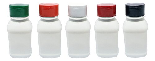 24 Frascos Plástico Branco Pet 200ml Tampa Peneira Qua - Imagem 2