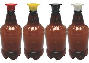 336 Frascos Plástico Âmbar 750ml Tampa Rosca 2 Bico Gr2