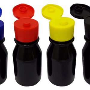 1624 Frascos Plástico Âmbar Pet 60ml Vazio C/ Tampa Fliptop