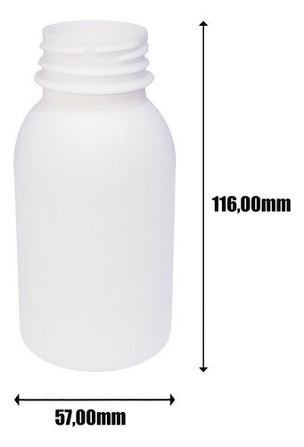 30 Frascos Plástico Branco Pet 200ml Tampa Peneira Det - Imagem 6