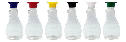 280 Frasco Plástico Cristal Pet 300ml Tampa Rosca 2 Bico Bor