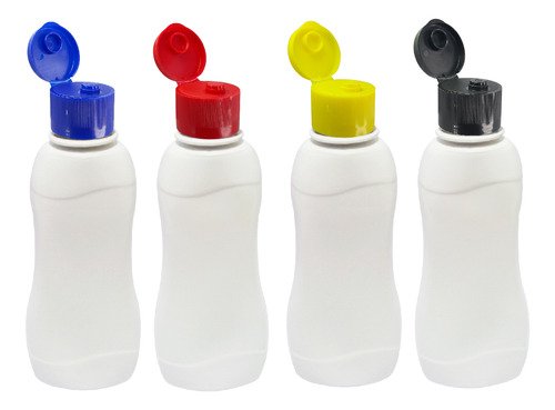 1260 Frascos Plástico Branco Pet 200ml C/ Tampa Fliptop Cat