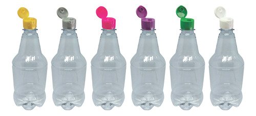 90 Frascos Plástico Cristal Pet 500ml Batoque Fliptop Gr2 - Imagem 3