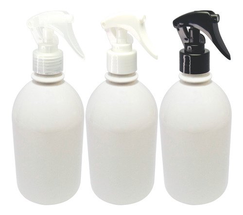 40 Frascos Plástico Branco Pet 500ml Válv Mini Gatilho Sab