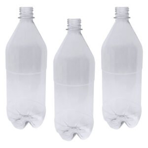 20 Frascos Plástico Cristal Pet 1l Vazios Sem Tampas Agu