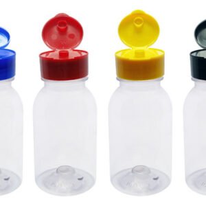 1680 Frascos Plástico Cristal Pet 200ml Fliptop C/ Rosca Det