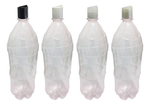 12 Frasco Plástico Cristal Pet 2l Com Tampa Disktop Ref