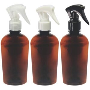 756 Frascos Plásticos Âmbar Pet 400ml Válv Mini Gatilho Min