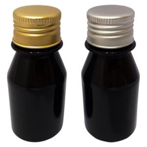 1624 Frascos Plástico Âmbar Pet 60ml C Tampa Aluminio S/ F