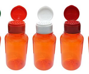 210 Frascos Plástico Laranja Pet 240ml Tampa Peneira Sup