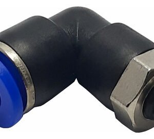 100 Conexão Pneumática Cotovelo Macho Rosca M6 X Tubo 6mm