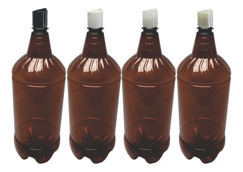 132 Frascos Plástico Âmbar Pet 2l Com Tampa Disktop Gr2