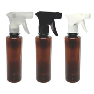 370 Frasco Plástico Âmbar Pet 250ml Válvula Gatilho Cos