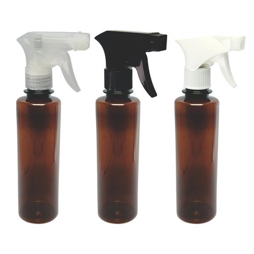 370 Frasco Plástico Âmbar Pet 250ml Válvula Gatilho Cos