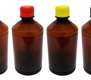 678 Frascos Plástico Âmbar Pet 500ml Tampa Rosca Lacre Far