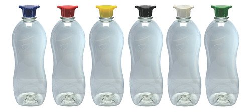 170 Frasco Plástico Cristal Pet 750ml Tampa Rosca 2 Bico Cat