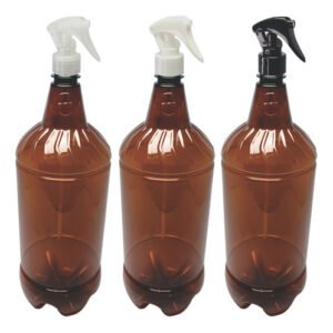 12 Frascos Plásticos Âmbar 2l Válv Mini Gatilho Gr2