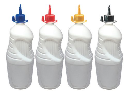 3 Frascos Plástico Branco Pet De 2l C/ Bico Aplicador Ama