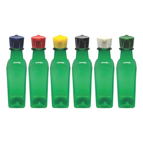 27 Frasco Plástico Verde Pet 250ml Com Tampa 2 Bico Aze - Imagem 2