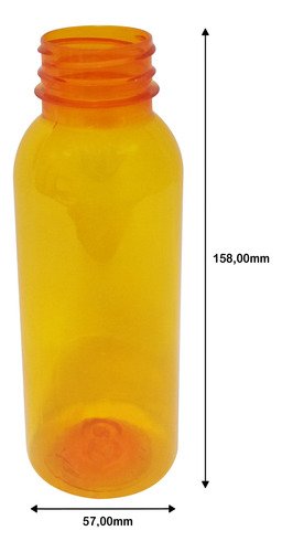 342 Frascos Plástico Laranja Pet 300ml Fliptop C/ Rosca Det - Imagem 7
