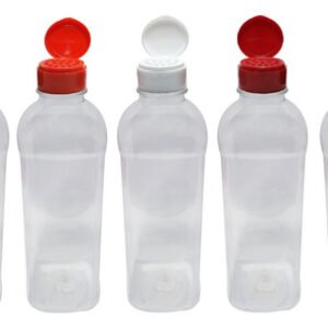 72 Frascos Plástico Cristal Pet 900ml Tampa Peneira Qua