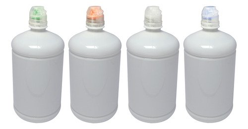 138 Frasco Plástico Branco Pet De 1l Tampa Sport Fliptop Sab - Imagem 2