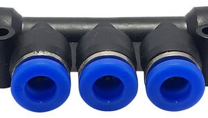 1 Conexão Pneumática Distribuidor 1 Entrada E 4 Saídas 6mm