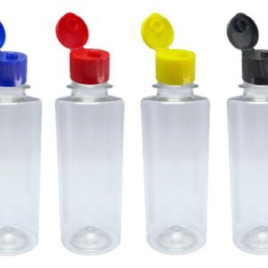 1590 Frascos Plástico Cristal Pet 200ml Fliptop Batoque Cos