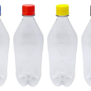 51 Frascos Plástico Cristal Pet 1l Tampa Rosca Lacre Agu