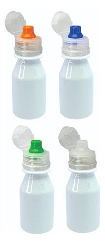 240 Frascos Plásticos Branco 60ml Squeeze Sport Far