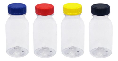 105 Frascos Plásticos Cristal Pet 200ml Com Tampa Child Det