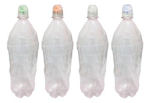 12 Frasco Plástico Cristal Pet 2l Tampa Sport Fliptop Ref - Imagem 2